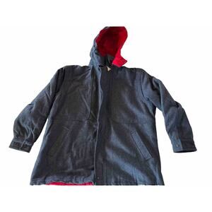 Pacific Trail Vintage Men’s XL Dark Gray Long Sleeve Full Zip Wool Blend Coat